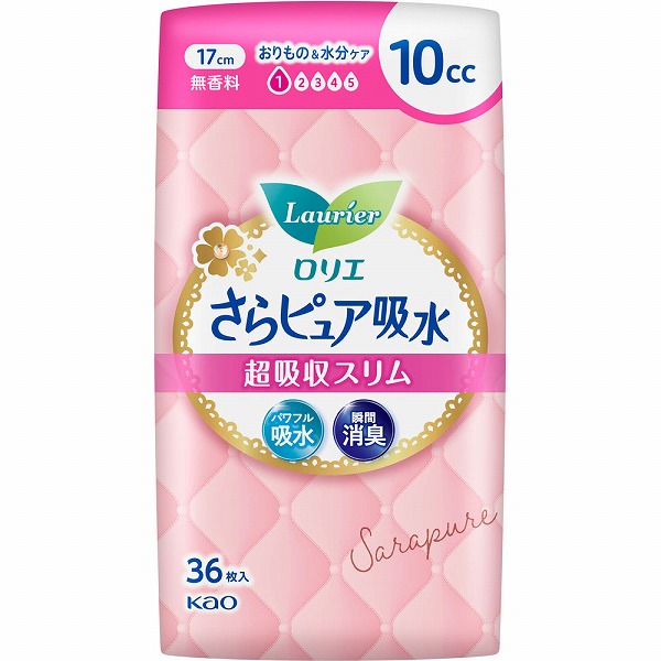 ロリエさらピュア吸水 超吸収スリム 10cc 無香料 36枚×3袋セット　花王