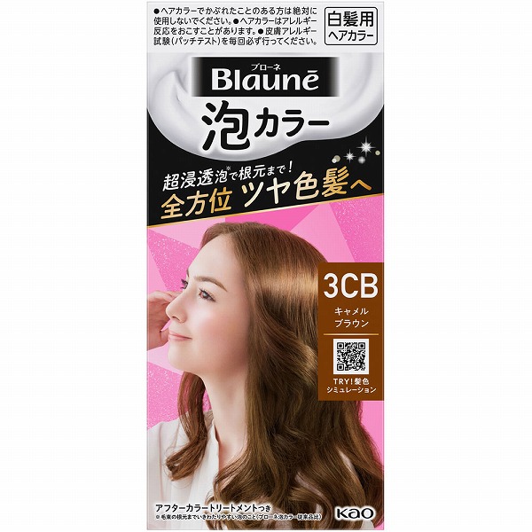 ブローネ 泡カラー 3CB キャメルブラウン 108ml【医薬部外品】　花王