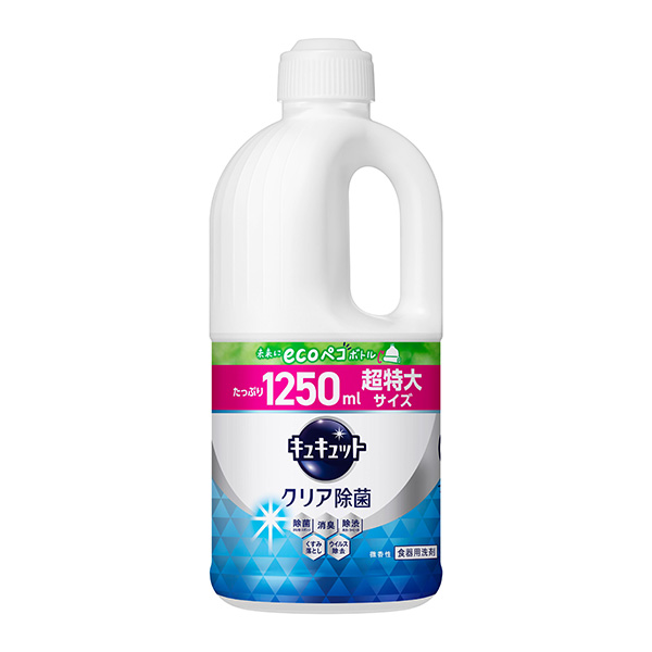 キュキュット クリア除菌 つめかえ用 1250ml×6個 　花王