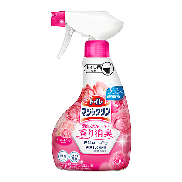トイレマジックリン消臭・洗浄スプレー　香り消臭　エレガントローズの香り　本体　350ml　　花王