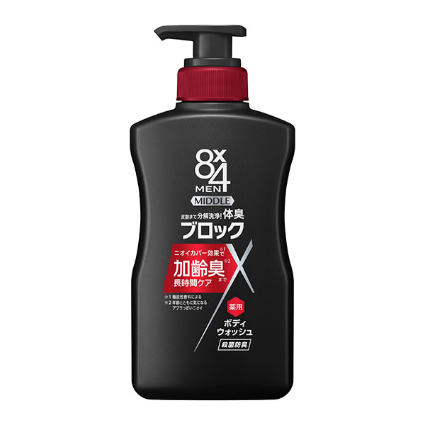 8x4(エイトフォー) メンミドルボディウォッシュ 本体 【医薬部外品】 400ml 　花王