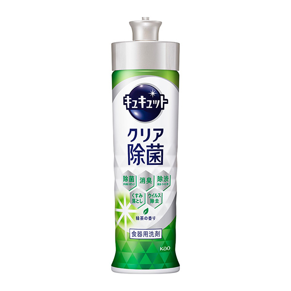 キュキュット クリア除菌 緑茶の香り 本体 220ml 　花王