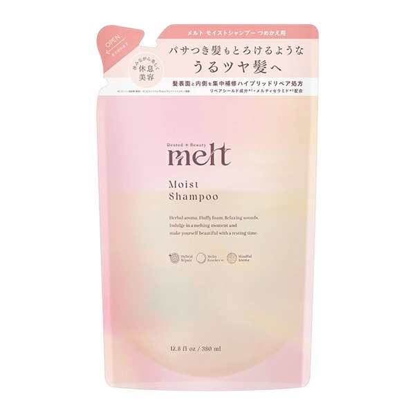 メルト モイストシャンプー つめかえ 380mL 花王