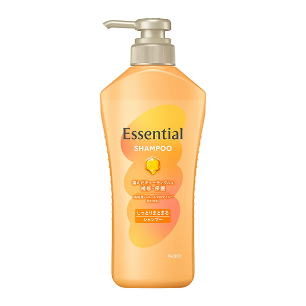 エッセンシャル しっとりまとまる シャンプー ポンプ 450ml 　花王
