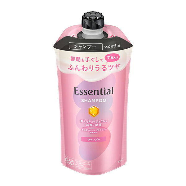 エッセンシャル ふんわりうるツヤ シャンプー つめかえ用 300ml　花王