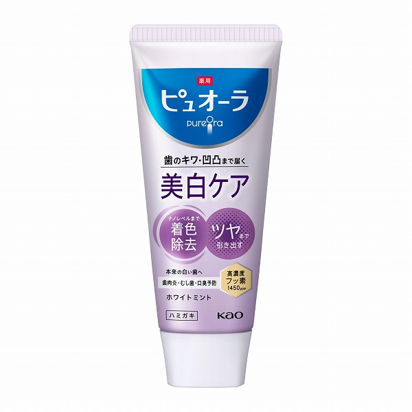 【医薬部外品】薬用ピュオーラ 美白ケア ハミガキ 115g　花王