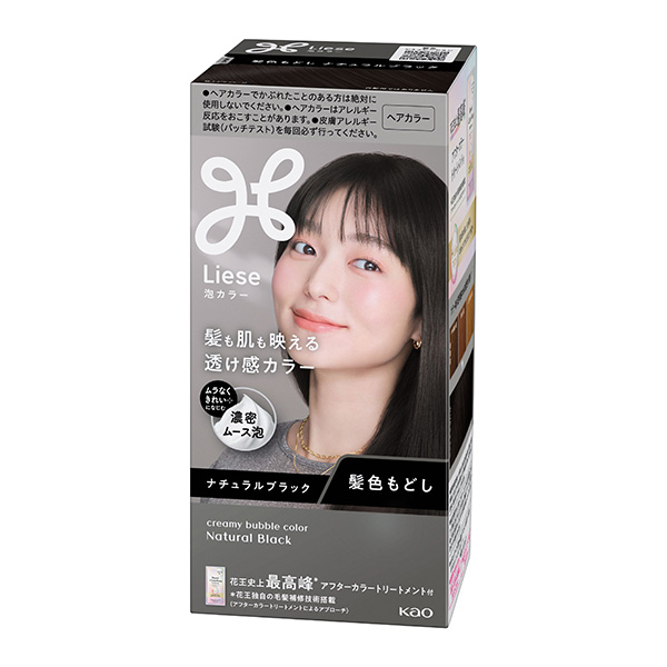 リーゼ 泡カラー 髪色もどし ナチュラルブラック (115ml)【医薬部外品】 花王