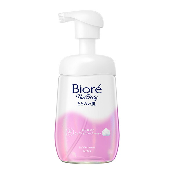 ビオレ ザ ボディ ととのい肌 泡タイプ ウッディ＆フローラルの香り ポンプ (480ml) 花王