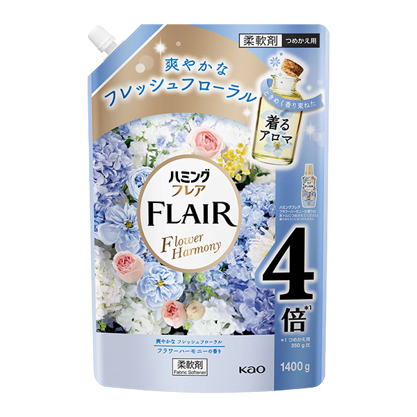 花王 ハミングフレア フラワーハーモニー スパウトパウチ 1400g×6個入り (1ケース)　花王