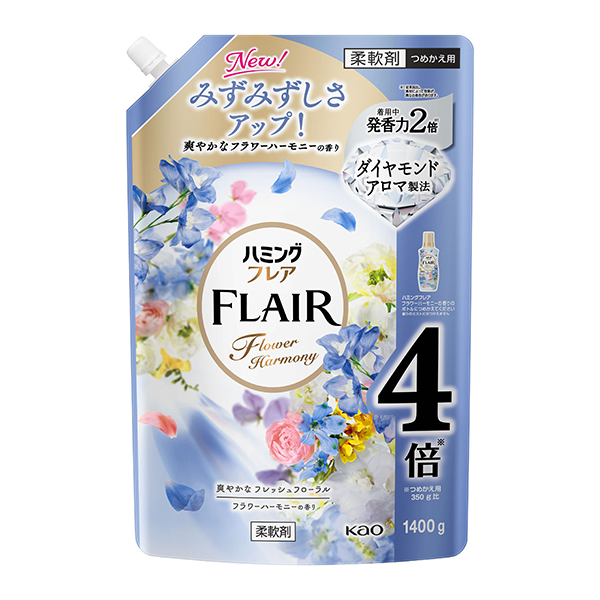 花王 ハミングフレア フラワーハーモニー スパウトパウチ 1400g×6個入り (1ケース)　花王