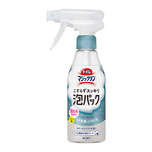 トイレマジックリン こすらずスッキリ泡パック サボン＆シトラスの香り 本体 300ml　花王