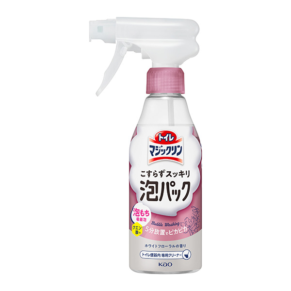 トイレマジックリン こすらずスッキリ泡パック ホワイトフローラルの香り 本体 300ml　花王