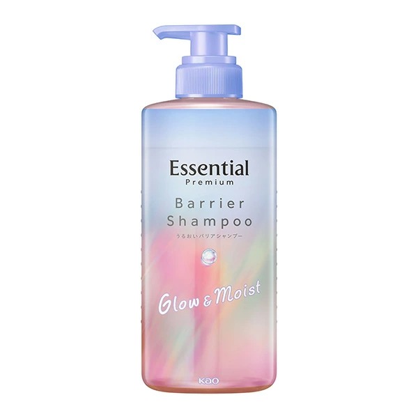 花王 エッセンシャル プレミアム うるおいバリアシャンプー グロウ&モイスト ポンプ 450ml　花王
