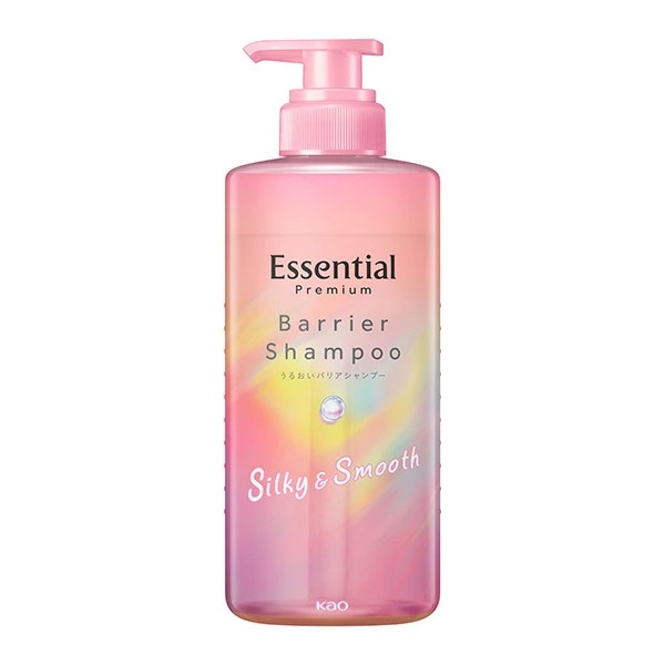 花王 エッセンシャル プレミアム うるおいバリアシャンプー シルキー&スムース ポンプ 450ml　花王