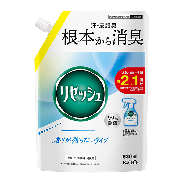 花王 リセッシュ 香りが残らないタイプ つめかえ用 630ml