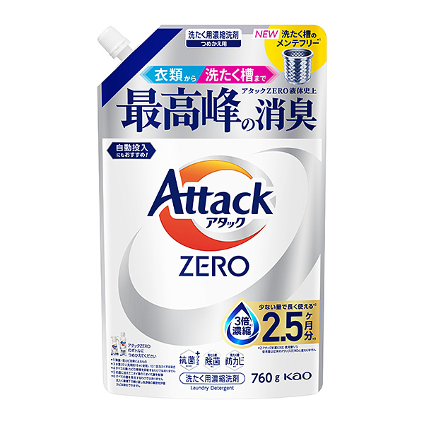 花王 アタックZERO つめかえ用 760g