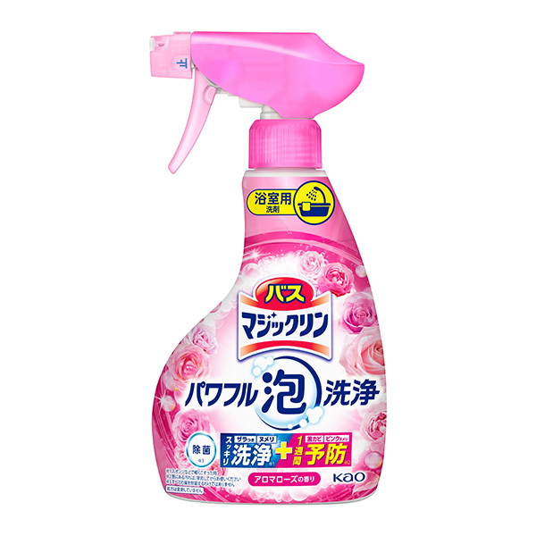 バスマジックリン パワフル泡洗浄 アロマローズの香り 本体 350ml