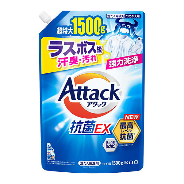 花王 アタック抗菌EX つめかえ用 1500g