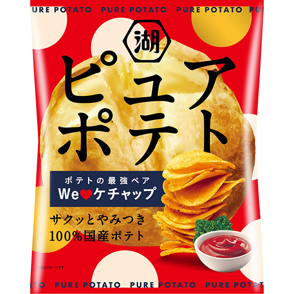 湖池屋 ピュアポテト Weケチャップ 52g×12袋 (1ケース)