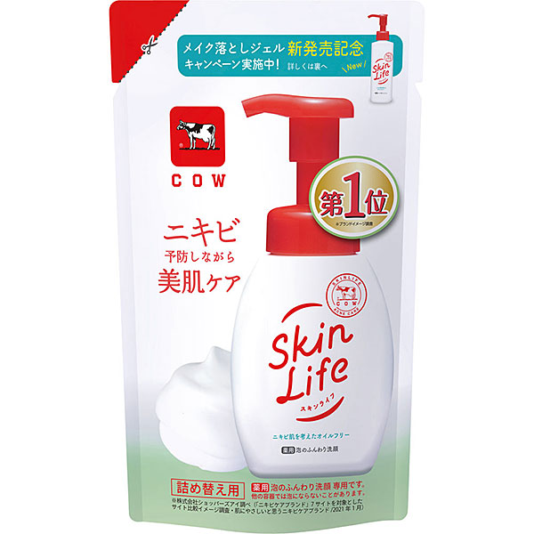 スキンライフ 薬用泡のふんわり洗顔 詰替用 140ｍｌ【医薬部外品】