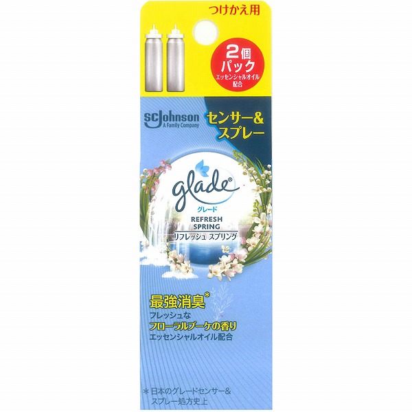 グレード 消臭センサー＆スプレー リフレッシュスプリング つけかえ用 18mL×2個