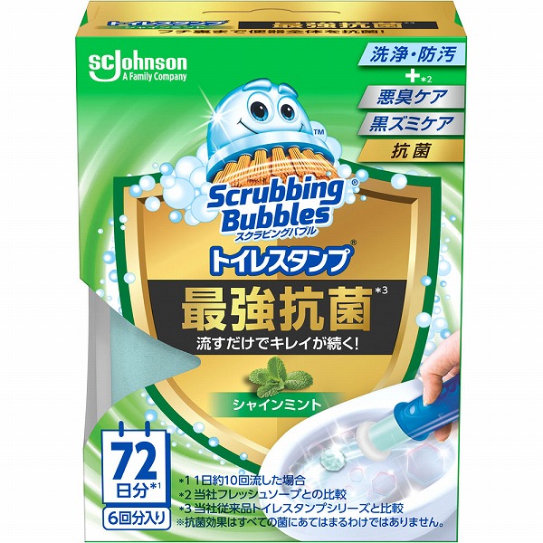 スクラビングバブルトイレスタンプ最強抗菌本体シャインミント 38g