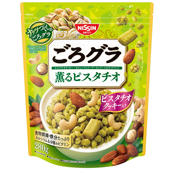 日清シスコ ごろグラ 薫るピスタチオ 280g×8袋 (1ケース)