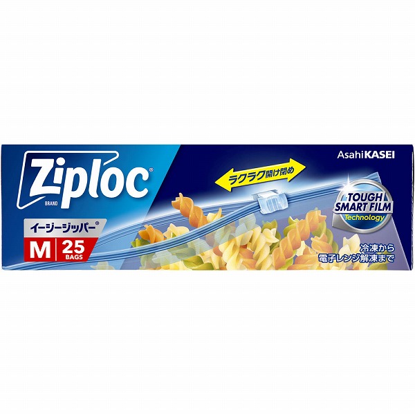 ジップロック イージージッパー Ｍ 大容量品 25枚