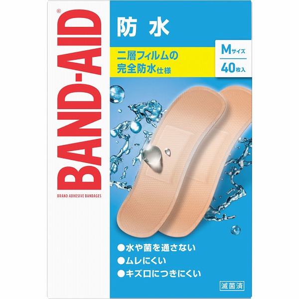 バンドエイド防水Ｍサイズ 40枚【一般医療機器】