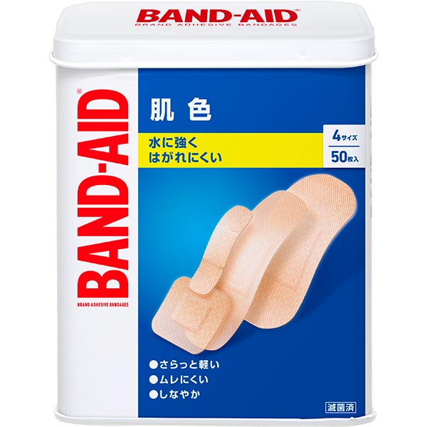 バンドエイド 肌色タイプ4サイズ 50枚【一般医療機器】