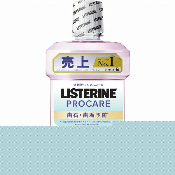 薬用リステリンプロケア 歯石・歯垢ケア 1000ml×6本入り (1ケース)【医薬部外品】