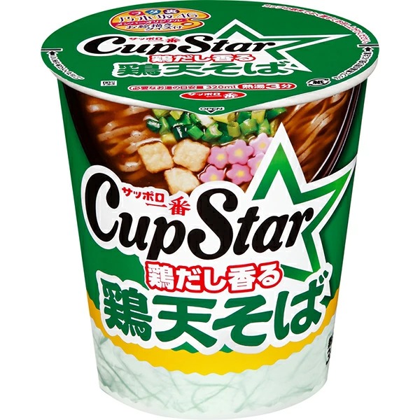 サッポロ一番 カップスター 鶏天そば 64g×12個入り (1ケース)