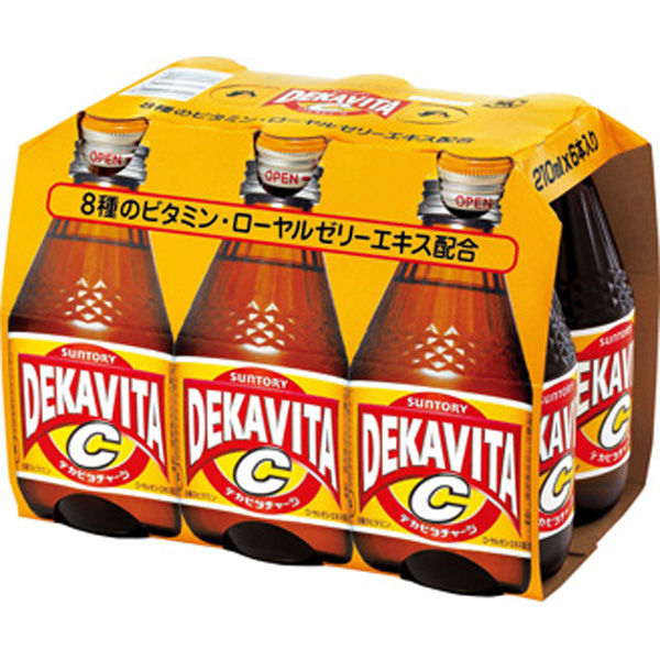 デカビタＣ 瓶  210ml (6本/パック) 4パック×1ケース(計24本) (サントリー)