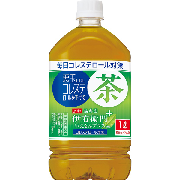 サントリー 伊右衛門プラスコレステロール対策 1L×12本入り (1ケース) 【機能性表示食品】