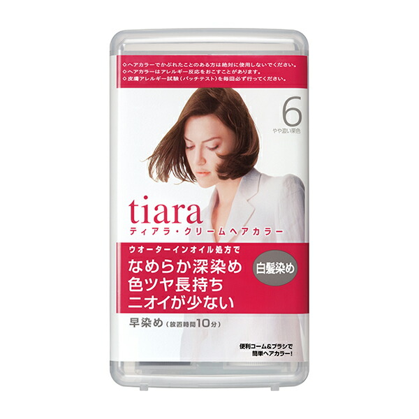 ティアラ クリームヘアカラー 6 (3個セット)【医薬部外品】