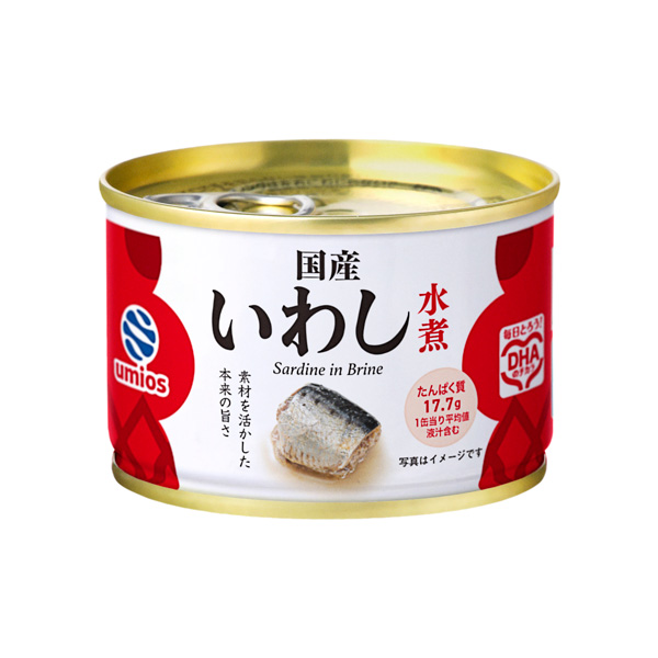Umios 国産いわし水煮EOK 150g×24個