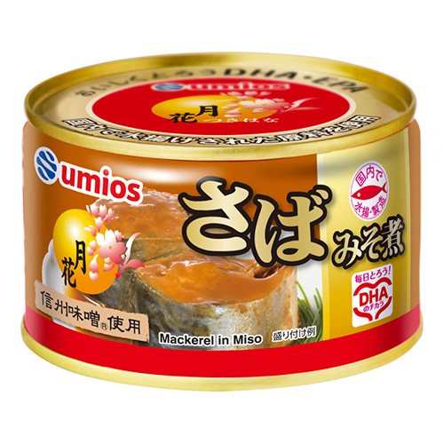 Umios 月花さばみそ煮 200g×24個 (1ケース)