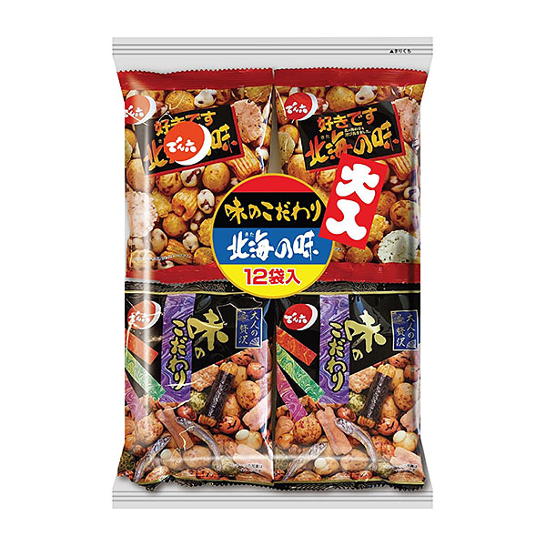 でん六　大入12袋ペアパック 252g×8個入り(1ケース)