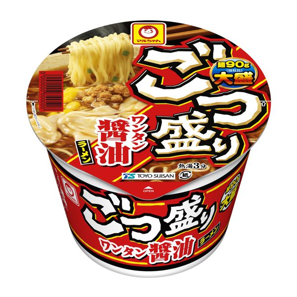 マルちゃん　ごつ盛り　ワンタン醤油ラーメン 117g×12 個入り（1ケース）