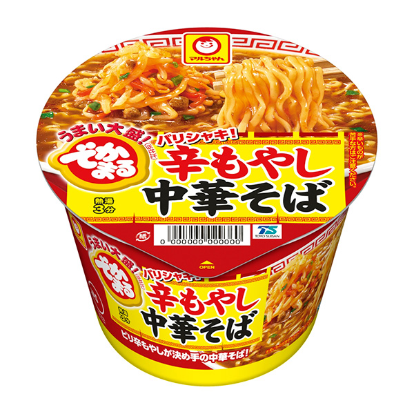 マルちゃん でかまる バリシャキ！辛もやし中華そば 151g×12個 (1ケース)