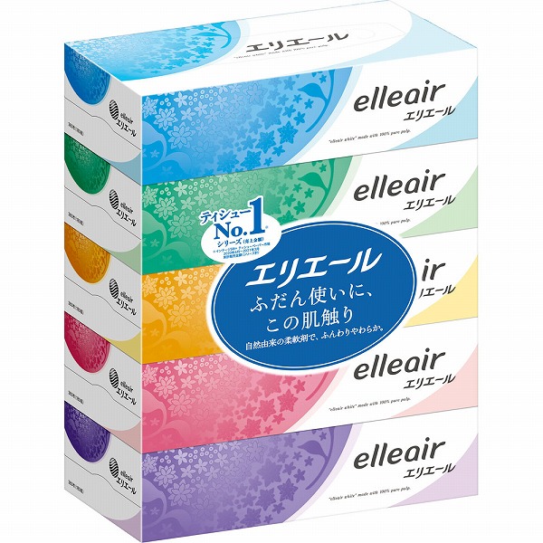エリエール ティシュー 5箱×12セット入り (1ケース)