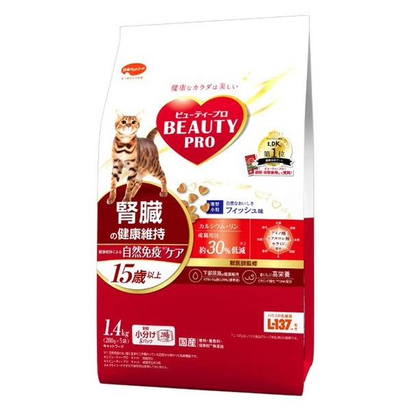 ビューティープロ キャット 腎臓の健康維持 15歳以上 1.4kg×8袋入り (1ケース)