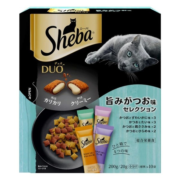 シーバ デュオ 旨みがつお味セレクション 200g×12箱入り (1ケース)