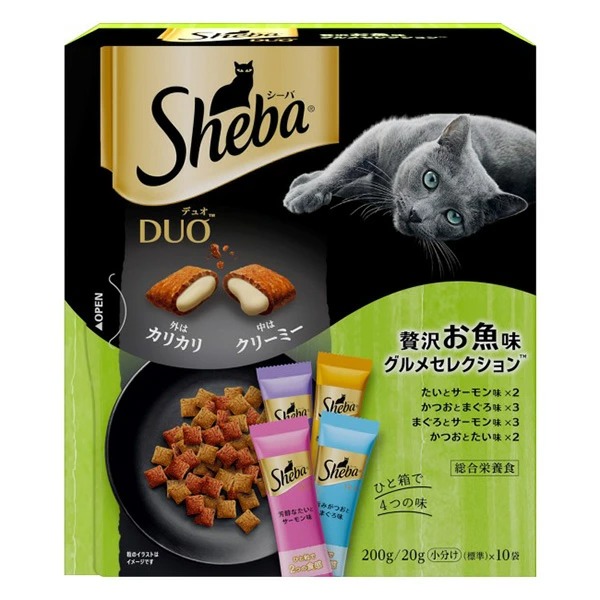 シーバ デュオ 贅沢お魚味グルメセレクション 200g×12箱入り (1ケース)