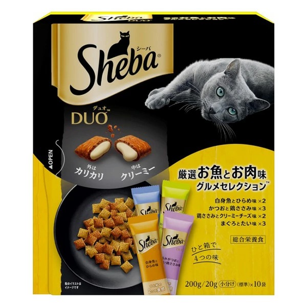 シーバ デュオ 厳選お魚とお肉味グルメセレクション 200g×12箱入り (1ケース)