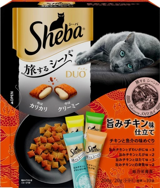 シーバ デュオ 旅するシーバ 旨みチキン味仕立て チキンと魚介の味めぐり 200g×12箱入り (1ケース)