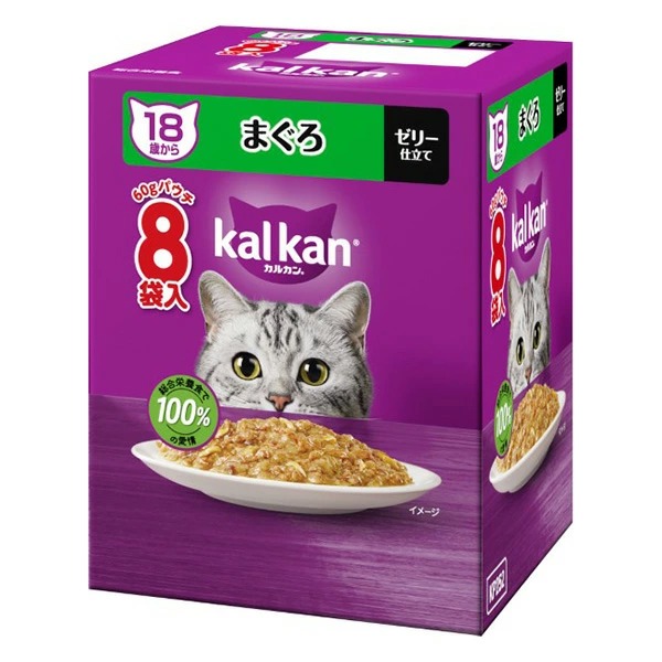 カルカンパウチ 18歳から まぐろ 60g×8袋×20箱入り (1ケース)