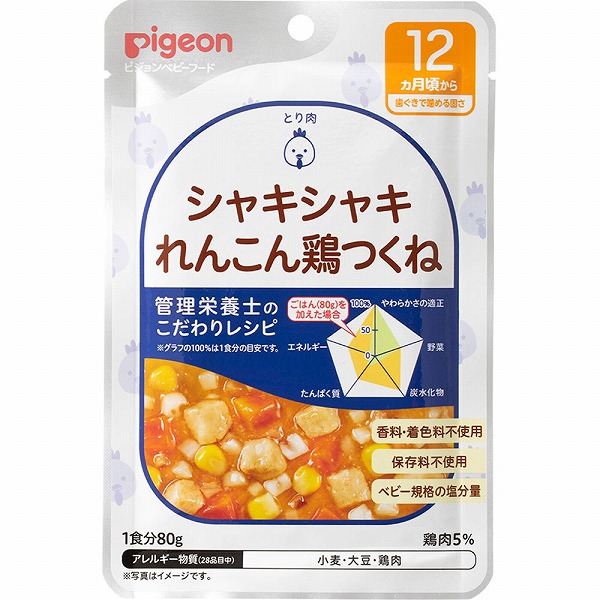 食育レシピ シャキシャキれんこん鶏つくね 80g×6個セット
