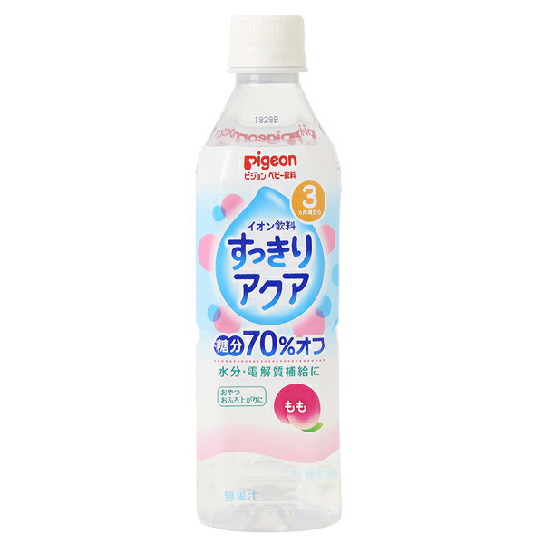 ピジョン すっきりアクア もも 500ml×24本入 (1ケース)