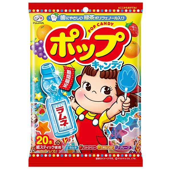 不二家　ポップキャンディ袋 20本×48個入り(1ケース)